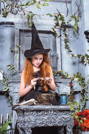 Woman in Witch Costume