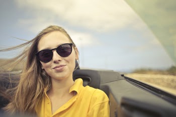 Woman in Yellow Collared Shirt