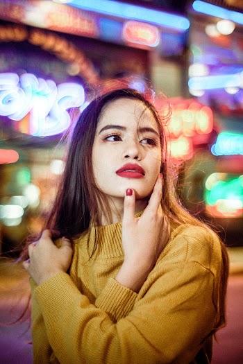 Woman in Yellow Sweater