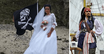 Woman Jack Sparrow impersonator who married 300-year-old pirate ...