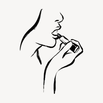 Woman lipstick collage element, drawing | Free Photo - rawpixel