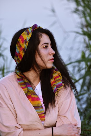 Woman Looking at Her Left