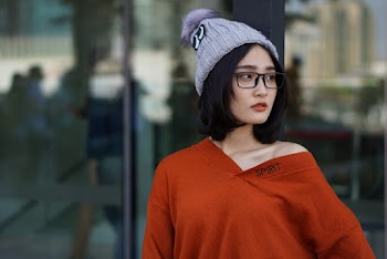 Woman Looking at Her Left