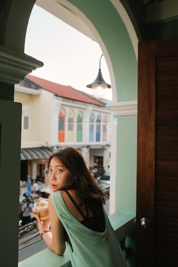 Woman Looking at the Window