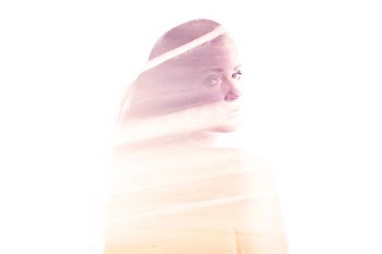 woman looking back