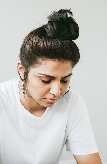 Woman Looking Down