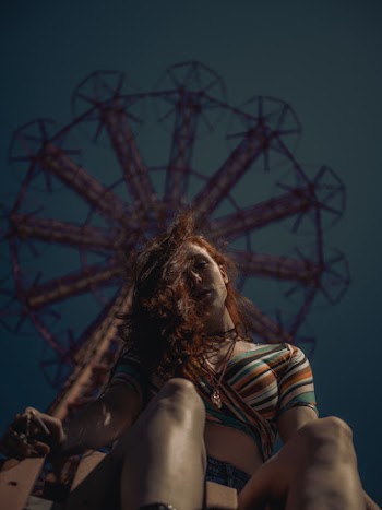 Woman Looking Down