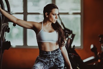 Woman Looking on Her Right