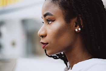 Woman Looking Towards Lefs