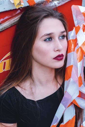 Woman Looking Towards Right