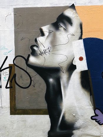 woman looking up