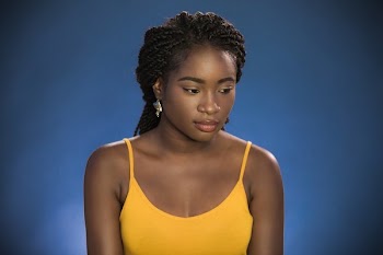 Woman Looks Alone