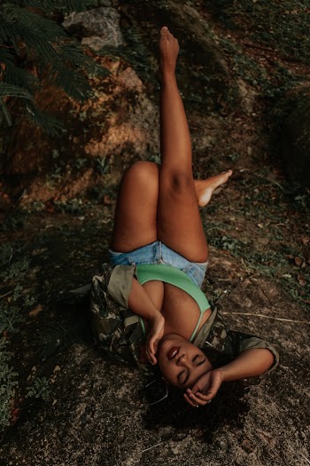 Woman Lying On Floor