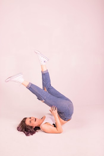 Woman Lying On Ground