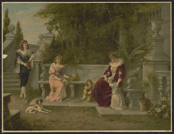 [Woman, man, and children at bench | Free Photo - rawpixel