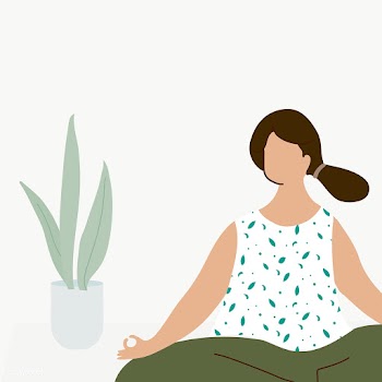 Woman meditating during coronavirus quarantine character element trans.. | Free  transparent png - 2303033