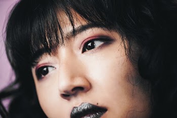 Woman Models Makeup