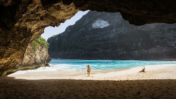 Woman Near Ocean