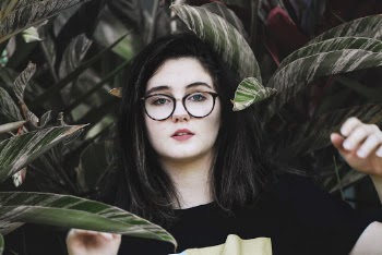 Woman Near Plants