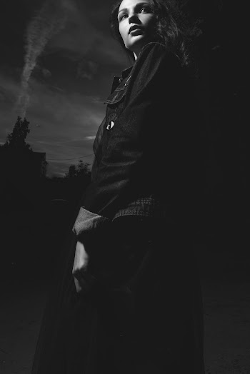 Woman on a Black Dress