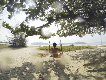 Woman on a swing. Original | Free Photo - rawpixel