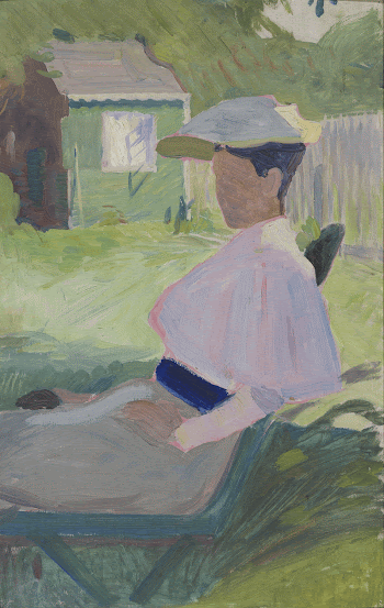 Woman on Garden Chair, Visby | Free Photo - rawpixel