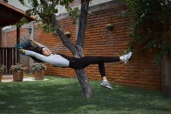 Woman on Mid Air