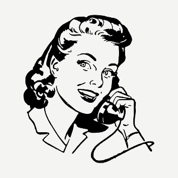 Woman on phone drawing, illustration | Free PSD - rawpixel