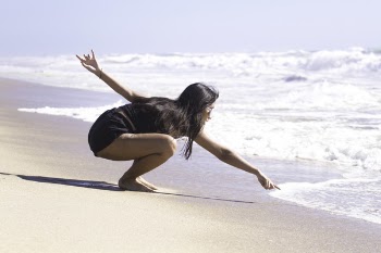 Woman on Seashore