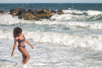 Woman on Seashore