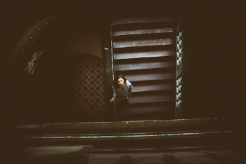Woman on Stairway