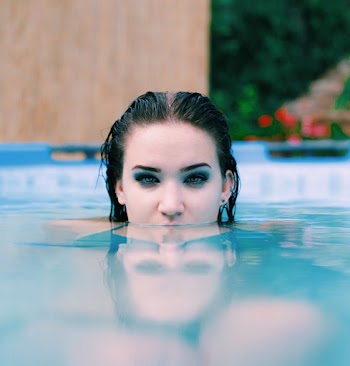 Woman on Swimming Pool