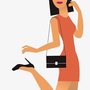 Woman on the go illustration | Free stock vector - 456544