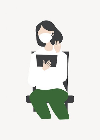 Woman on video call collage | Free Vector Illustration - rawpixel