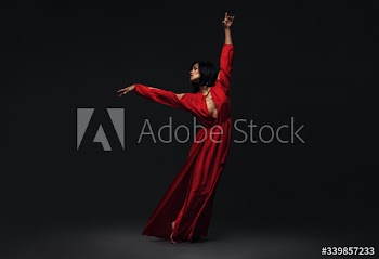 Woman performing beautiful dance moves