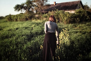 Woman Picking Flowers
