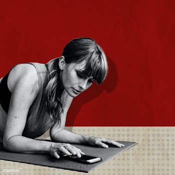 Woman planking during coronavirus quarantine social banner | Free  illustration - 2322893