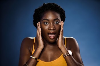 Woman Pleasantly Surprised