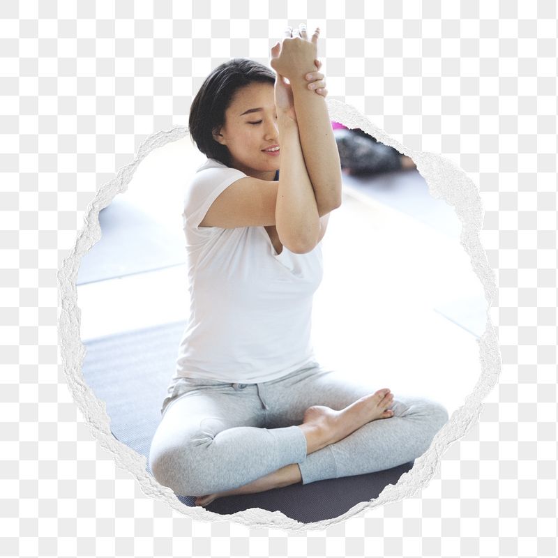Woman png doing yoga pose | Free PNG - rawpixel