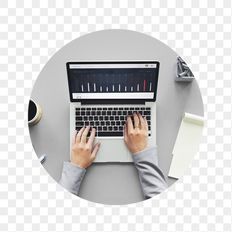 Woman png working on laptop | Free PNG - rawpixel