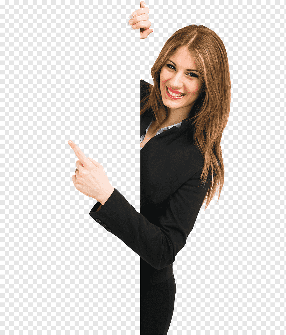 woman pointing her finger to the left, Learning Business English Management Language, woman business, english, hand, service png