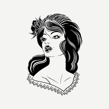 Woman portrait clipart, vintage illustration | Free PSD Illustration - rawpixel