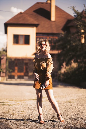  Woman Posing Near House
