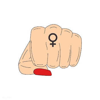 Woman power fist and protest vector | Free stock vector - 487583