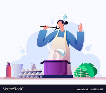 woman preparing healthy food concept