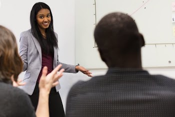 Woman Presenting