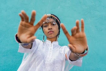 Woman Reaching Her Hands Forward