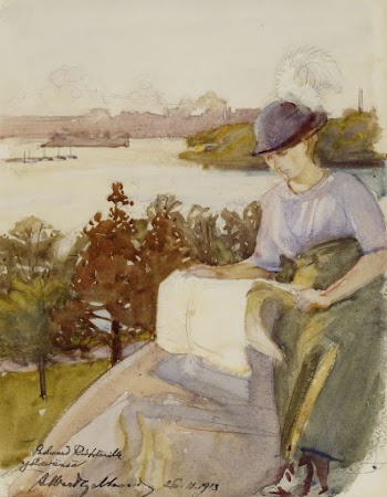 Woman reading, 1913, by Albert | Free Photo - rawpixel