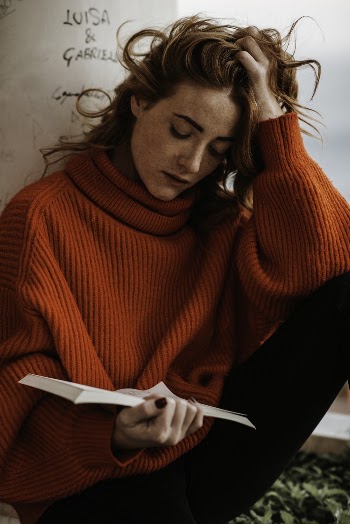 Woman Reading Books
