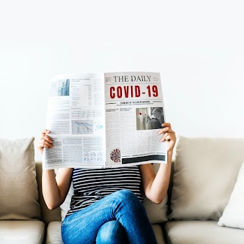 Woman reading coronavirus news from a newspaper | Free  photo - 2306881